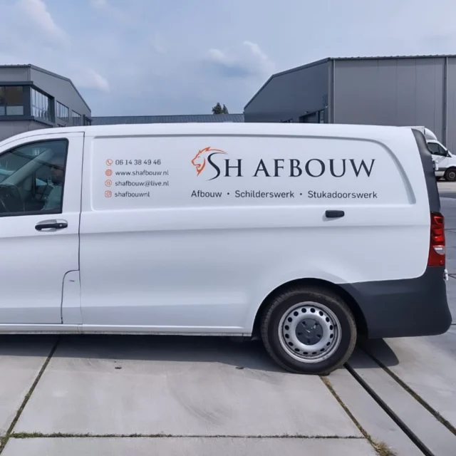 Voor @shafbouwnl hebben wij de bestelwagen mogen bestickeren. Bedankt en heel veel succes. 
#autobestickering #Bestickering #Bedrijfswagen #ontwerp #design #Reclame #Bedrijfspromotie #Autobelettering #reclamebureau #voertuigreclam
